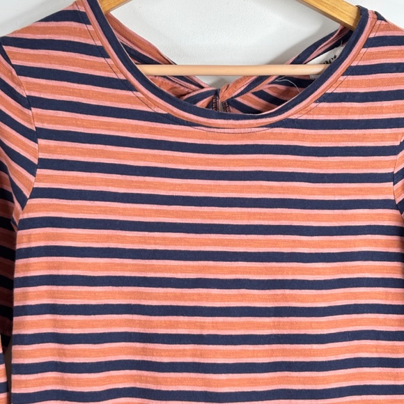 Pact Long Sleeve Shirt S Easy Slub Twist Back Harvest Stripe Organic Sustainable - Picture 3 of 11